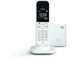 Teléfono - Gigaset CL390, Inalámbrico, Pantalla iluminada, Manos libres, 150 contactos, Blanco