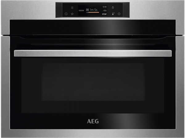 Horno - AEG KME721880M, 42 l, Integrable, Microondas + Grill, 1000 W, Acero inoxidable