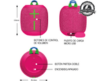 Altavoz inalámbrico - Ultimate Ears Wonderboom 3, 86 W, Bluetooth, 14 horas, Rosa