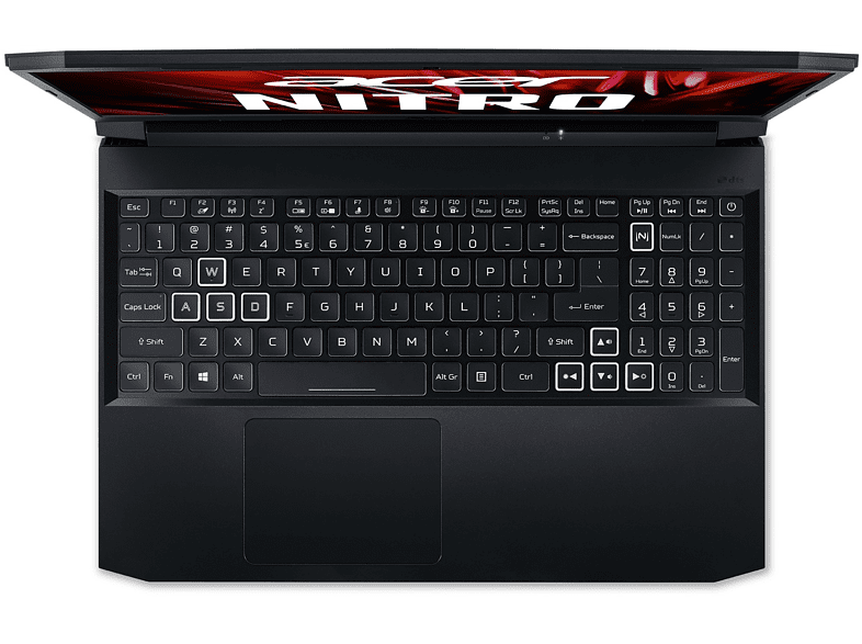 Portátil gaming - Acer AN515-57, 15.6 Full HD, Intel® Core™ i5-11400H, 8GB RAM, 512GB SSD, GeForce RTX™ 3050Ti, Sin sistema operativo