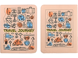 Funda eReader - Maillon Technologique Travel MTEBOOK6TRAVEL, Para eBook de 6, Tipo libro, Universal, Multicolor