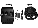 Volante - Logitech G923, Para PS5, PS4, PC, Pedales, Escala 1:1, USB, LED, Trueforce, Negro