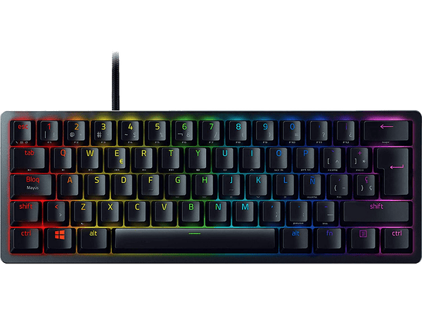 Teclado gaming - Razer Huntsman Mini Purple Switch, USB, Chroma RGB, Negro