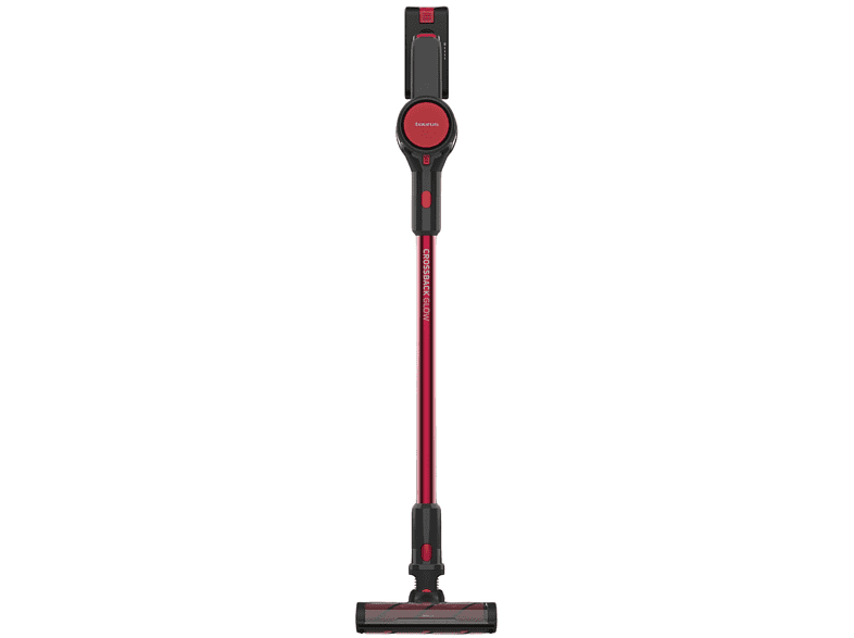 Aspirador Escoba - Taurus Crossback Glow, 250 W, Vaciado higiénico Touch & Clean, 45 min, 0.5 L, Rojo