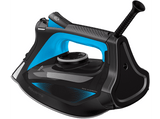 Plancha de vapor - Rowenta DW5310D1 Focus Excel, 180 g/min, Suela Microsteam 400 HD Láser, 150 ml, Azul metalizado y negro