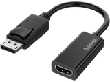 Adaptador - Hama 00200335, De conector DisplayPort a enchufe HDMI, UHD 4K, Negro