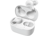 Auriculares True Wireless - JVC HA-A25TBNE, Cancelación ruido, Autonomía 28 h, Micrófono, Blanco