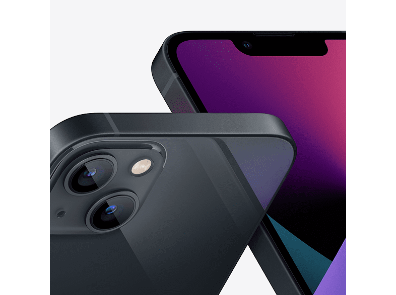Apple iPhone 13, Medianoche, 128 GB, 5G, 6.1 OLED Super Retina XDR, Chip A15 Bionic, iOS