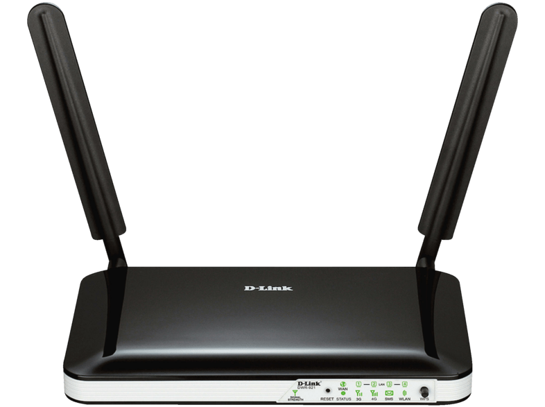 Router inalámbrico - D-Link DWR-921, banda ancha, 3G/4G, color negro