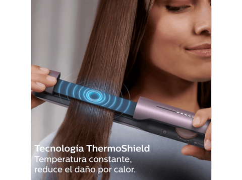 Plancha de pelo - Philips BHS530/00, 12 Ajustes de calor, 120°C - 230°C, Tecnología ThermoShield