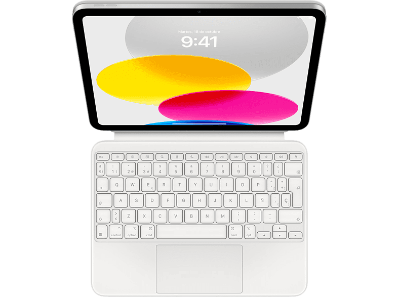 Apple Magic Keyboard, Funda con teclado para el iPad (10.ª generación), Español, Blanco