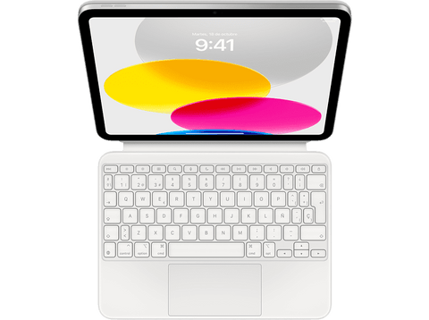 Apple Magic Keyboard, Funda con teclado para el iPad (10.ª generación), Español, Blanco