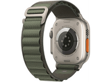 APPLE Watch Ultra (2022), GPS + Cellular, 49 mm, Caja de titanio, Cristal de zafiro, Verde + Adaptador de corriente, USB-C de 20 W