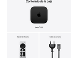 Apple TV 4K (3ª generación) 128 GB, Wi‑Fi + Ethernet, Reproductor multimedia, Mando Siri remote, Bluetooth 5.0