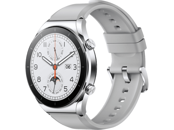 Smartwatch - Xiaomi Watch S1, 1.43" AMOLED, Sensor de pulso, Bluetooth, 5 ATM, 117 modos deportivos, Plata