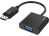 Cable adaptador - Hama 00200337, DisplayPort, Conector VGA, Full-HD, 1080p, Negro