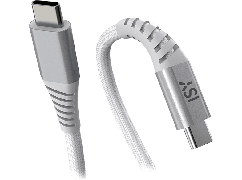 Cable USB - ISY ICN-5000-WT-CC, De USB-C a USB-C, 2 m, Blanco