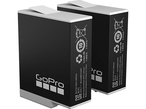 Batería cámara - GoPro Enduro Battery 2 Pack (Hero 9/10/11), 2 Unidades, Negro