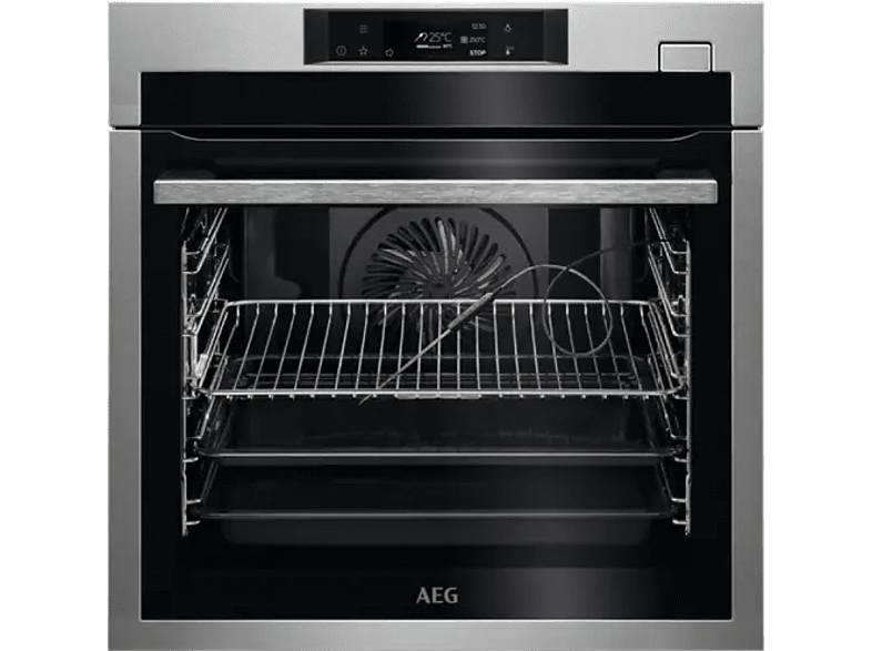 Horno - AEG BSE782380M, 70 l, Integrable, Limpieza por vapor, Sonda Térmica, Inox Antihuellas