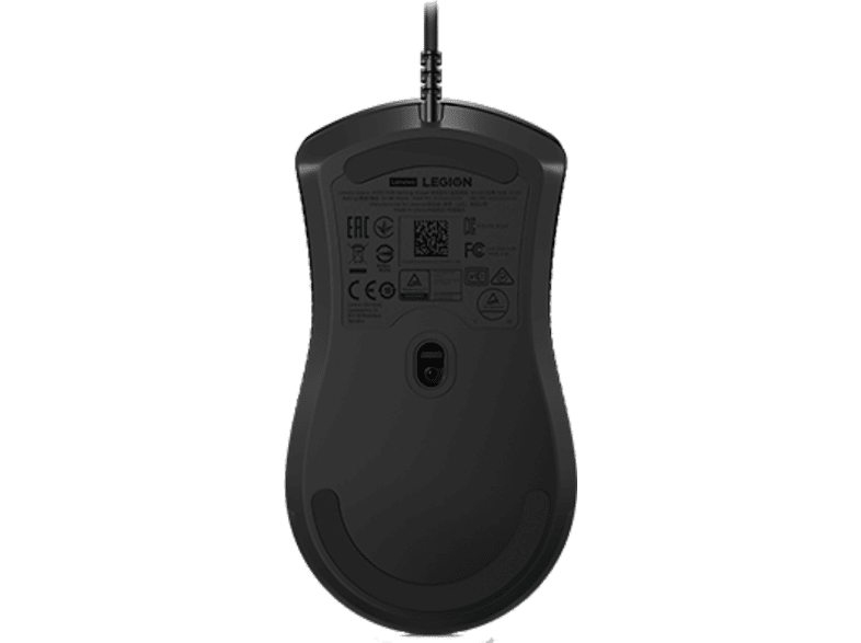 Ratón gaming - Lenovo Legion M300 RGB, Por cable, Ambidiestro, 8000 DPI, Negro