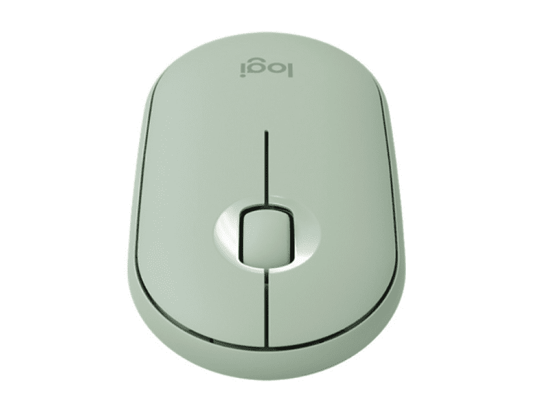 Ratón inalámbrico - Logitech Pebble M350 Eucalyptus, RF Wireless, Óptico 1000 DPI, 2.4 GHz, Ambidiestro, Verde