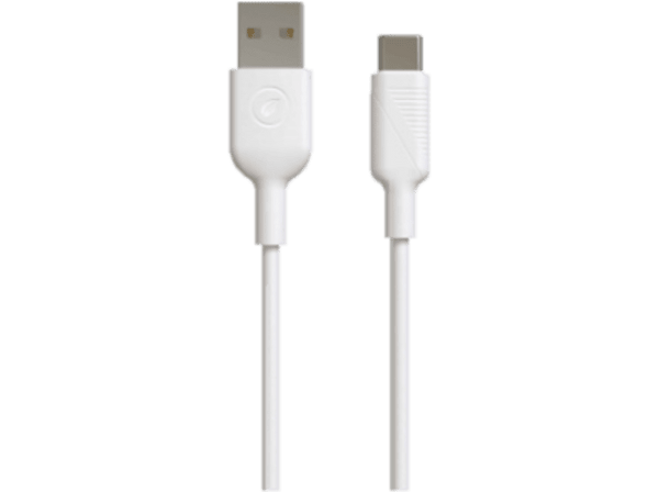 Cable USB - Muvit MCUSC0022, De USB Tipo C, Para múltiples fabricantes, 0,2 m, Blanco