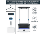 Robot de planchado - Rowenta YR3040 Care For You elimina arrugas y desinfecta automáticamente, Blanco/Gris