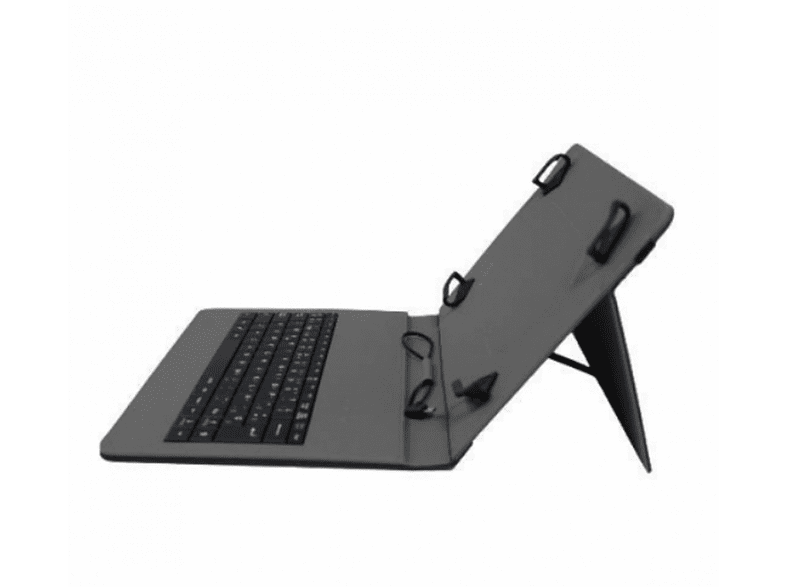 Funda tablet - Nilox  NXFU001, Con teclado, Universal, 10.1, USB - Type C, Negro
