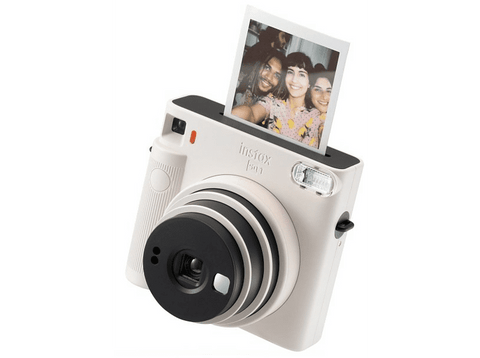Cámara instantánea - Fujifilm Instax SQ1, Con película, Visor Galileo inverso, Obturador electrónico, Blanco