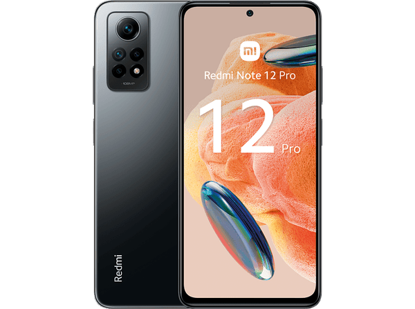Móvil - Xiaomi Redmi Note 12 Pro, Negro, 256 GB, 8 GB RAM, 6.67" AMOLED FHD+ 120Hz, Snapdragon 732G, 5000 mAh, Android