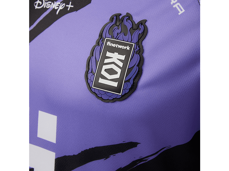 Camiseta - Kelme KOI, Poliéster, Diseño oficial, Talla XXL, Negro y Lila