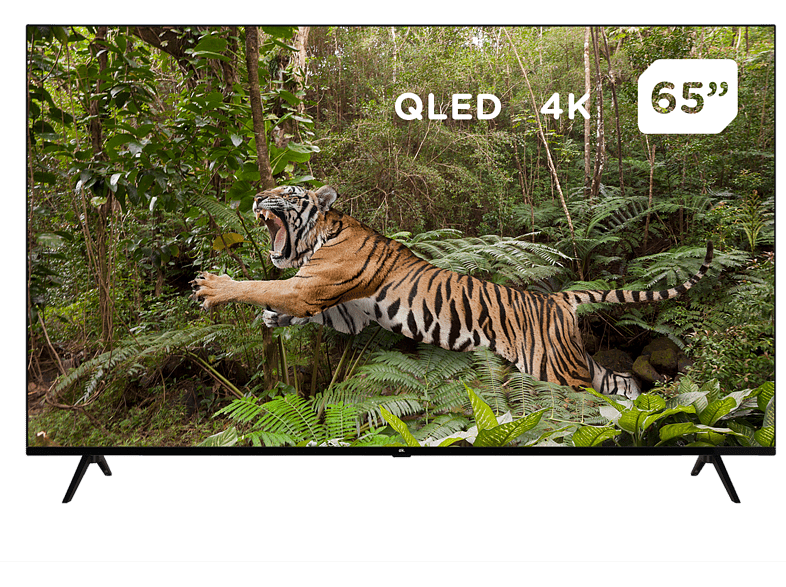 TV QLED 65 - OK OTV 65AQU-5022V, UHD 4K, Smart TV, DVB-T2, HDMI, USB, Android TV, Negro