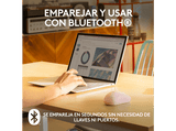 Ratón inalámbrico - Logitech M240 Silent, Inalámbrico, Bluetooth, 4000 ppp, Ambidiestro, Windows/Mac, Rosa