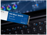 Disco duro SSD interno 1 TB - Western Digital  WD Blue SN570 NVMe SSD, Lectura 3500 MB/s, M.2 2280, Azul