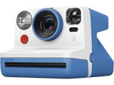 Cámara instantánea - Polaroid Now, Disparador automático, Flash, Carga USB, Cronómetro 9s, Azul