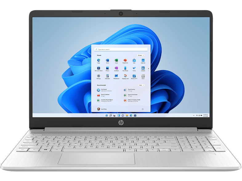 Portátil - HP 15s-eq2106ns, 15.6 FHD, AMD Ryzen™ 7 5700U,12 GB, 512 GB SSD, Gráficos AMD Radeon™, W11, Plata