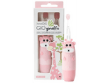 Cepillo eléctrico - InnoGIO GIO-450PINK, Para niños, Sónico, Función de memoria, IPX7, Luces de colores, Rosa