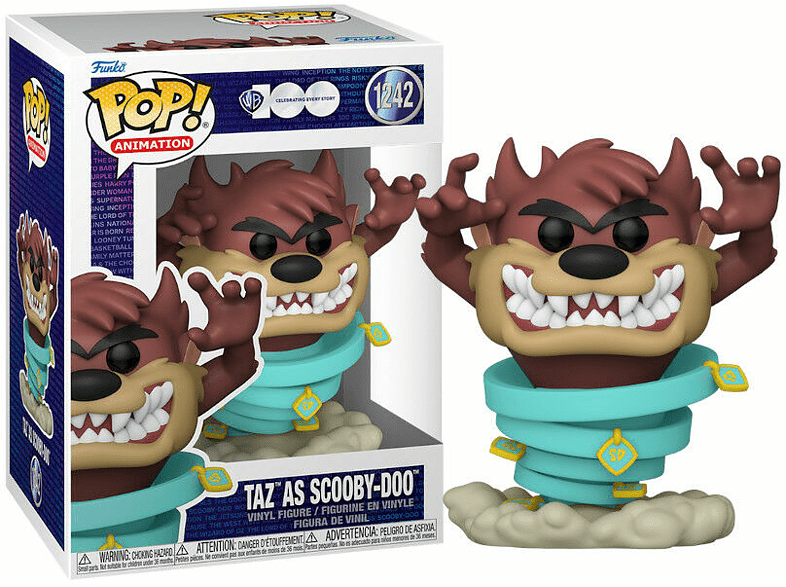 Figura - Funko Pop! Looney Tunes: Taz As Scooby, Vinilo