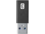 Adaptador - Cellular Line USBC2ACARADAPTERK, USB-A a USB-C, Negro