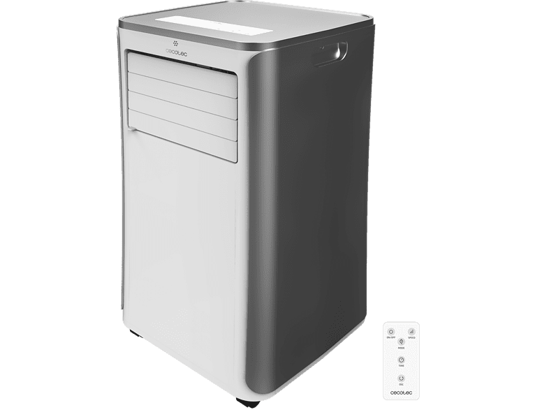 Aire acondicionado portátil - Cecotec ForceClima 9400 Soundless Heating, 1010 W, 2268 fg/h, Bomba de calor, 5 modos, 2 velocidades, Blanco
