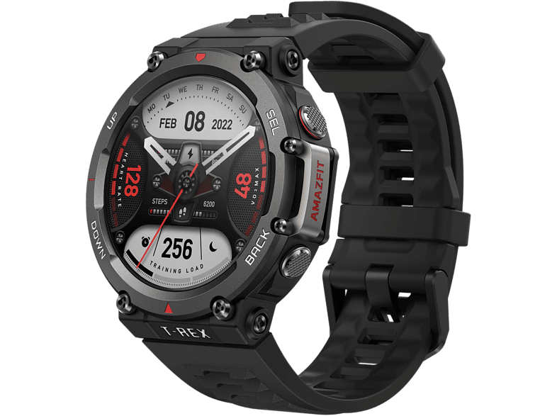 Smartwatch - Amazfit T-REX 2, 1.39 , Polímero/ Aleación, Protección `10 ATM, Hasta 24 días, BT 5.0, Negro