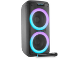 Altavoz de gran potencia - Vieta Pro Party 20, 500 W, Bluetooth, Micrófono inalámbrico, 9 hs de autonomía, Negro