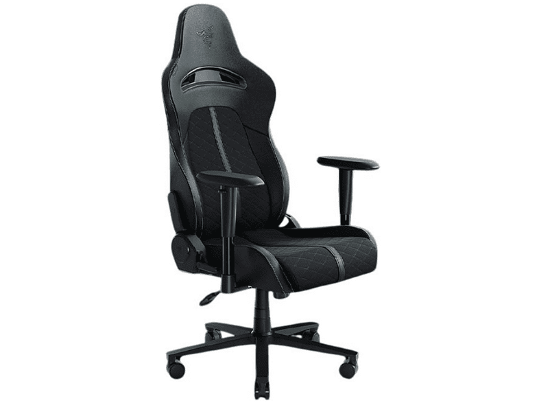 Silla gaming - Razer Enki X, Reposabrazos 2D, Carga máxima 136 kg, Cuero sintético, Arco lumbar, Negro/Verde