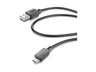 Cellularline 37713 0.6m USB A Micro-USB B Macho Macho Negro cable USB