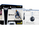 Consola - Sony PS5 Digital Edition C, 825GB, 4K HDR, Blanco + Auriculares gaming Pulse 3D + Juego FIFA 23 (Código de descarga)