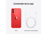 Apple iPhone 12, Rojo, 128 GB, 5G, 6.1 OLED Super Retina XDR, Chip A14 Bionic, iOS, (PRODUCT)RED™