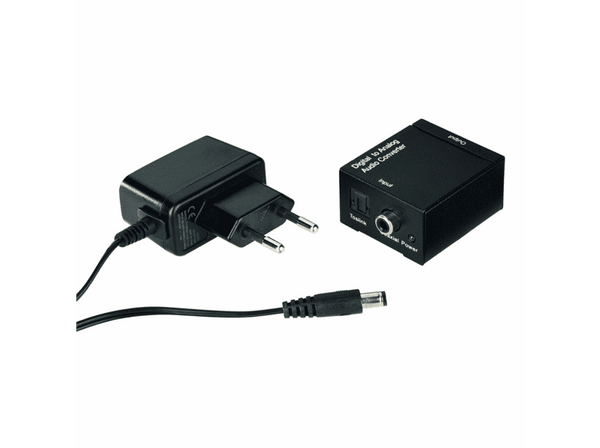 Conversor de audio - Hama AC80, Analógico, Negro