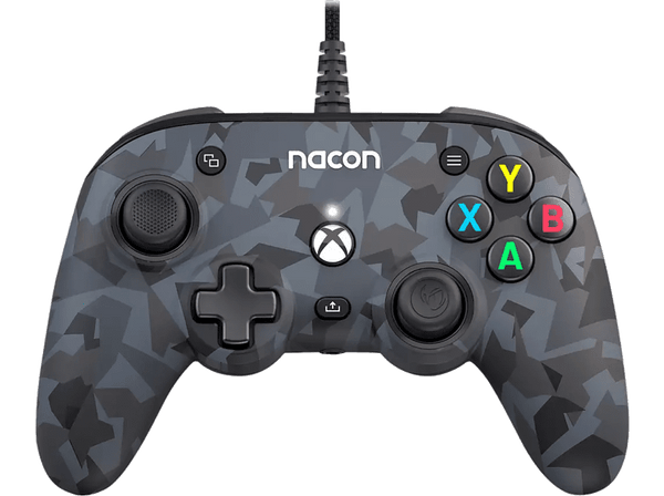 Mando - Nacon Pro Compact, Para Xbox y PC, Con Cable, Gris camuflaje