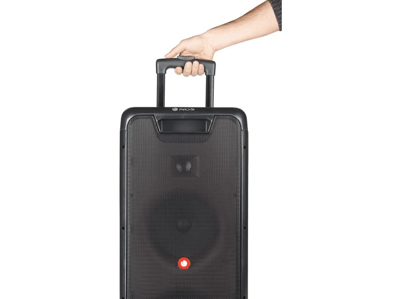 Altavoz inalámbrico - NGS Premium Portable Speaker Wild Rave 1, 200 W, Bluetooth 5.0, Luces LED, Negro