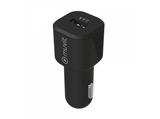 Cargador USB para coche - Muvit MCDCC0006, Universal, 2.4A, Negro